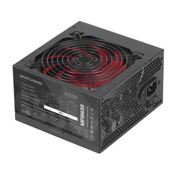 Fonte de Alimentação Mars Gaming MPIII650 ATX 650 W CE - RoHS