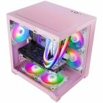 Caixa Minitorre Micro ATX / ITX Mars Gaming MCVIEW2P Cor de Rosa