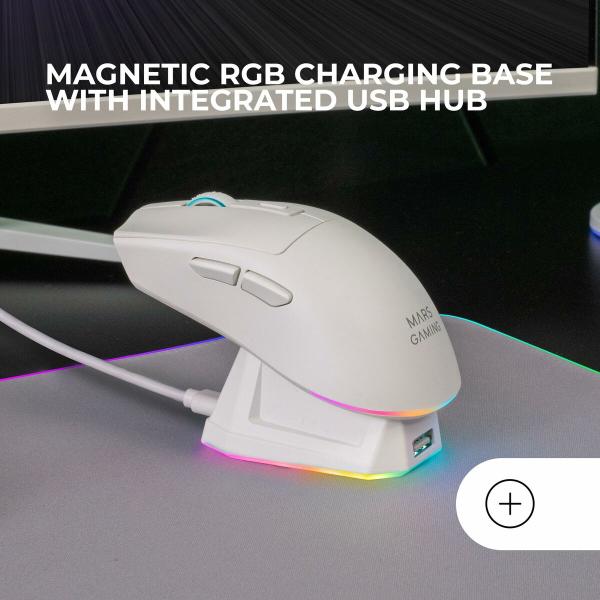 Rato Gaming Mars Gaming MMT3W Branco