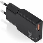 Carregador de Parede Aisens ASCH-30W2P047-BK Preto 30 W
