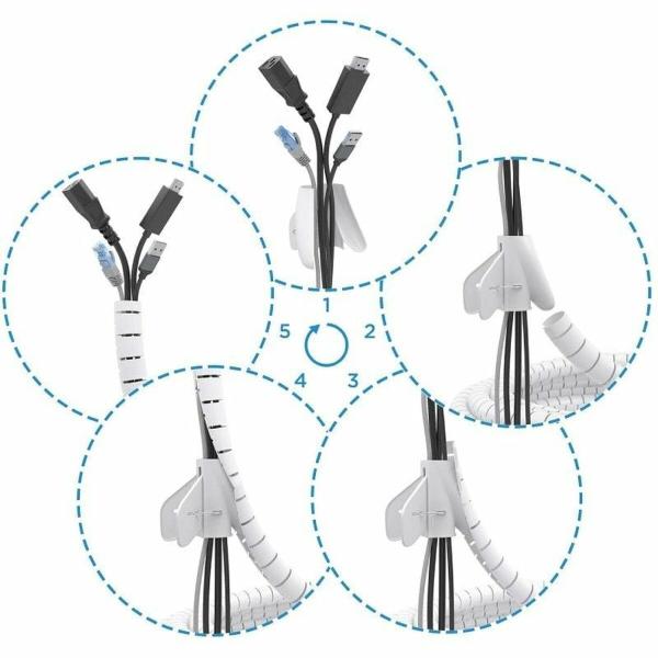 Organizador de Cabos Aisens A151-0919 Branco