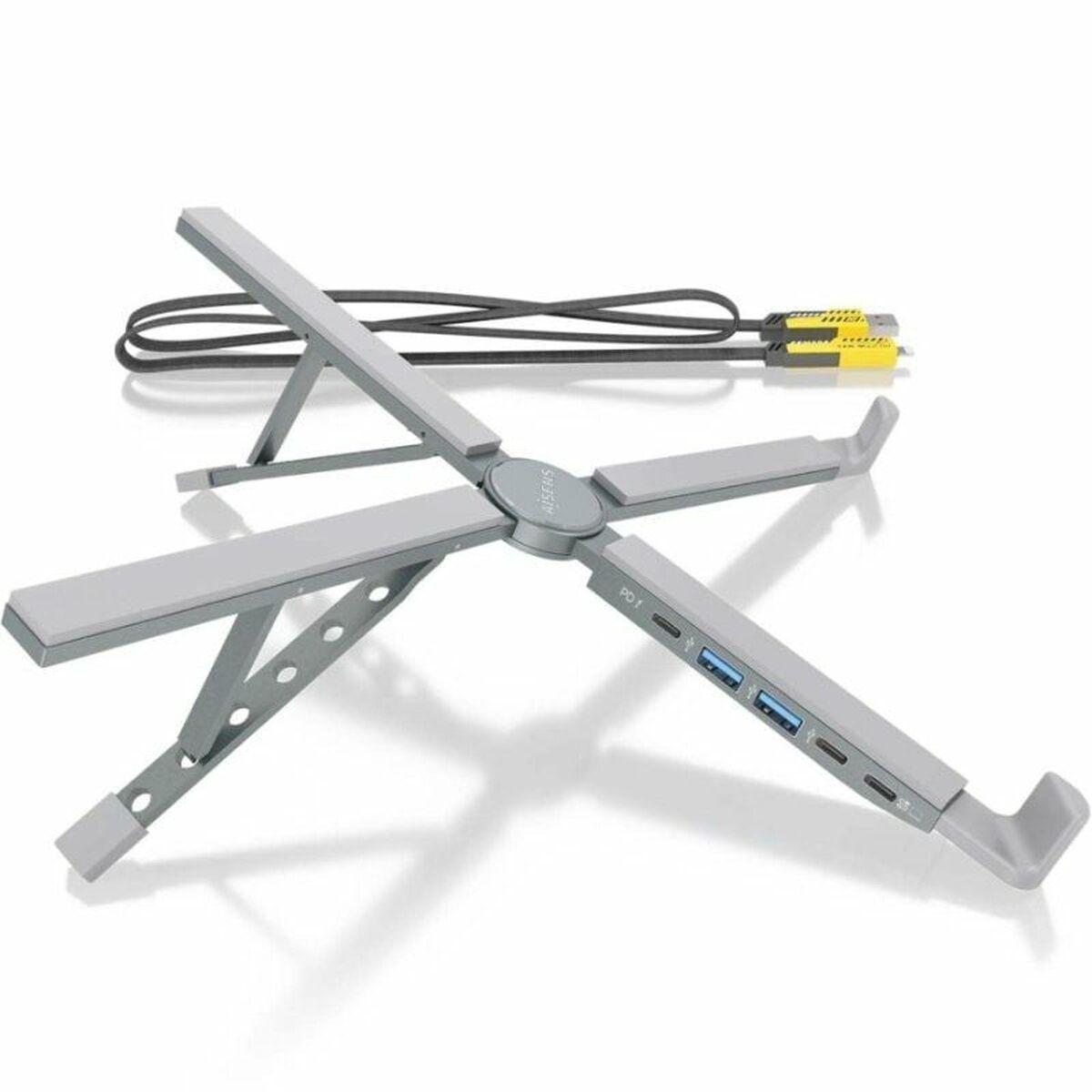 Suporte para laptop Aisens ASUC-4P021-GR