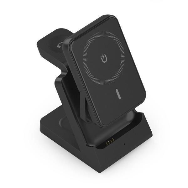 Carregador sem Fios Aisens USB-C 4IN1 15WACCS Preto 15 W 50 W