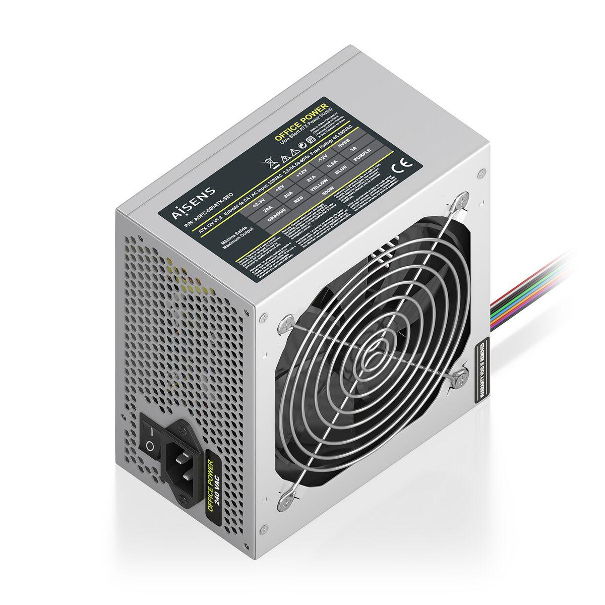 Fonte de Alimentação Aisens ASPC-500ATX-SEO ATX 500 W 50 W