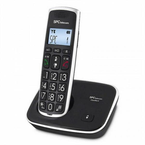 Telefone sem fios Telecom 7608N DECT Preto