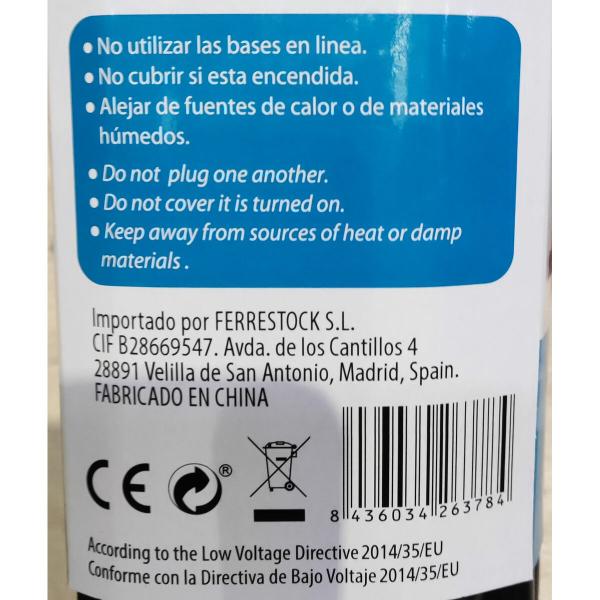 Extensão com 6 Tomadas com Interruptor TM Electron 250 V
