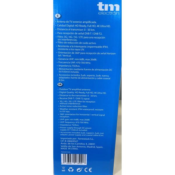 Antena de TV TM Electron UHF, VHF