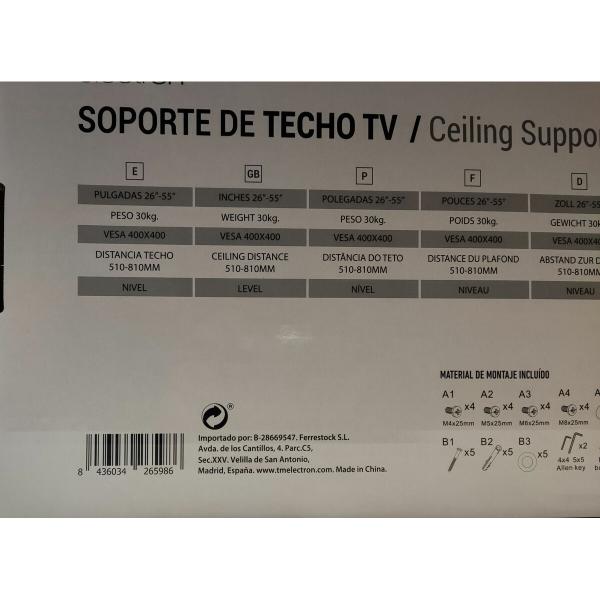 Suporte TV TM Electron 30 Kg 26-55"