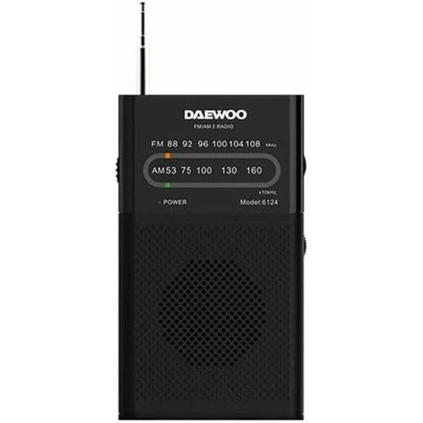 Rádio Portátil Daewoo DW1027 Preto