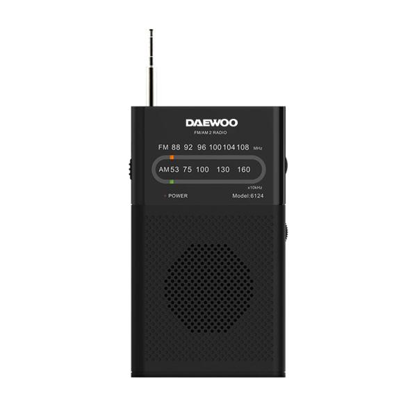 Rádio Portátil Daewoo DW1027 Preto