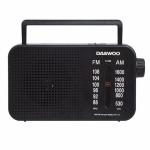 Rádio Portátil Daewoo DW1123 Preto AM/FM Retro