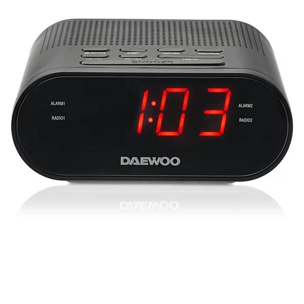 Rádio Despertador Daewoo DW1218 Preto