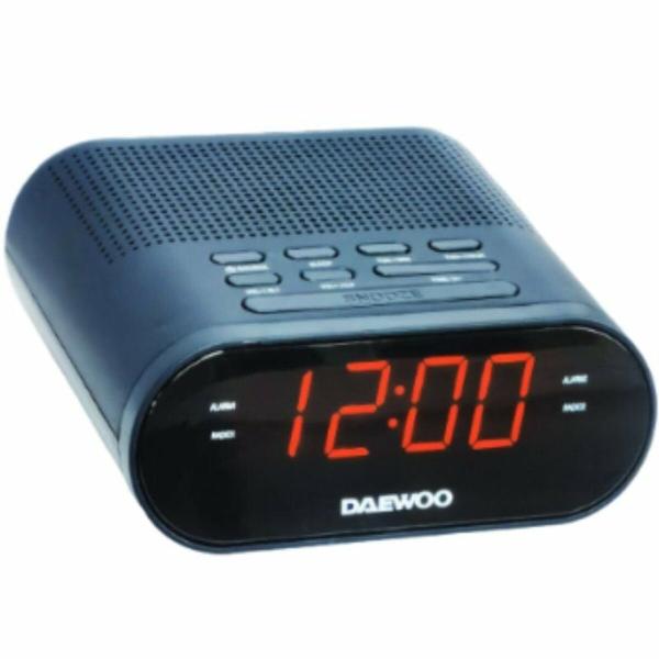 Rádio Despertador Daewoo DW1218 Preto