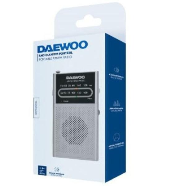 Rádio Portátil Daewoo DW1027 Prata