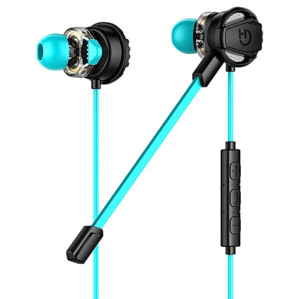 Auriculares com microfone para Vídeojogos Hiditec GHE010002 (3.5 mm) Preto Azul