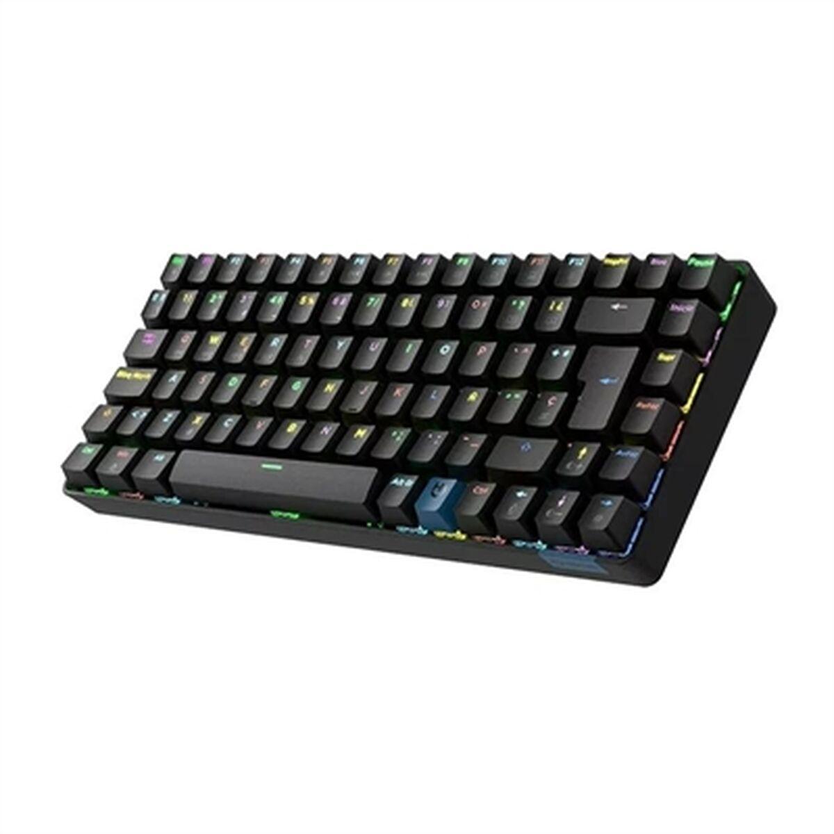Teclado Hiditec GKE010005 Preto Qwerty espanhol QWERTY