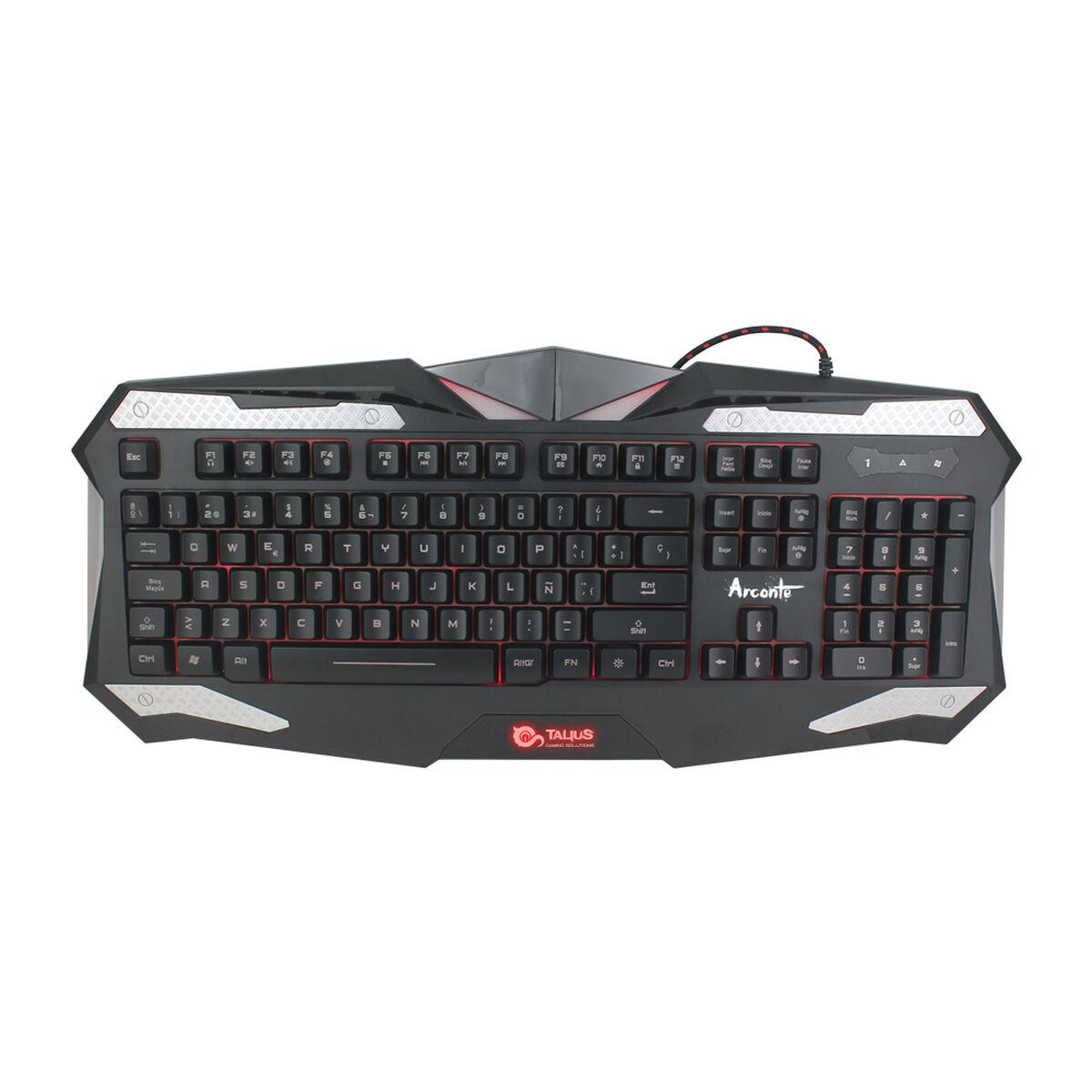 Teclado Gaming Talius Arconte Preto Qwerty espanhol