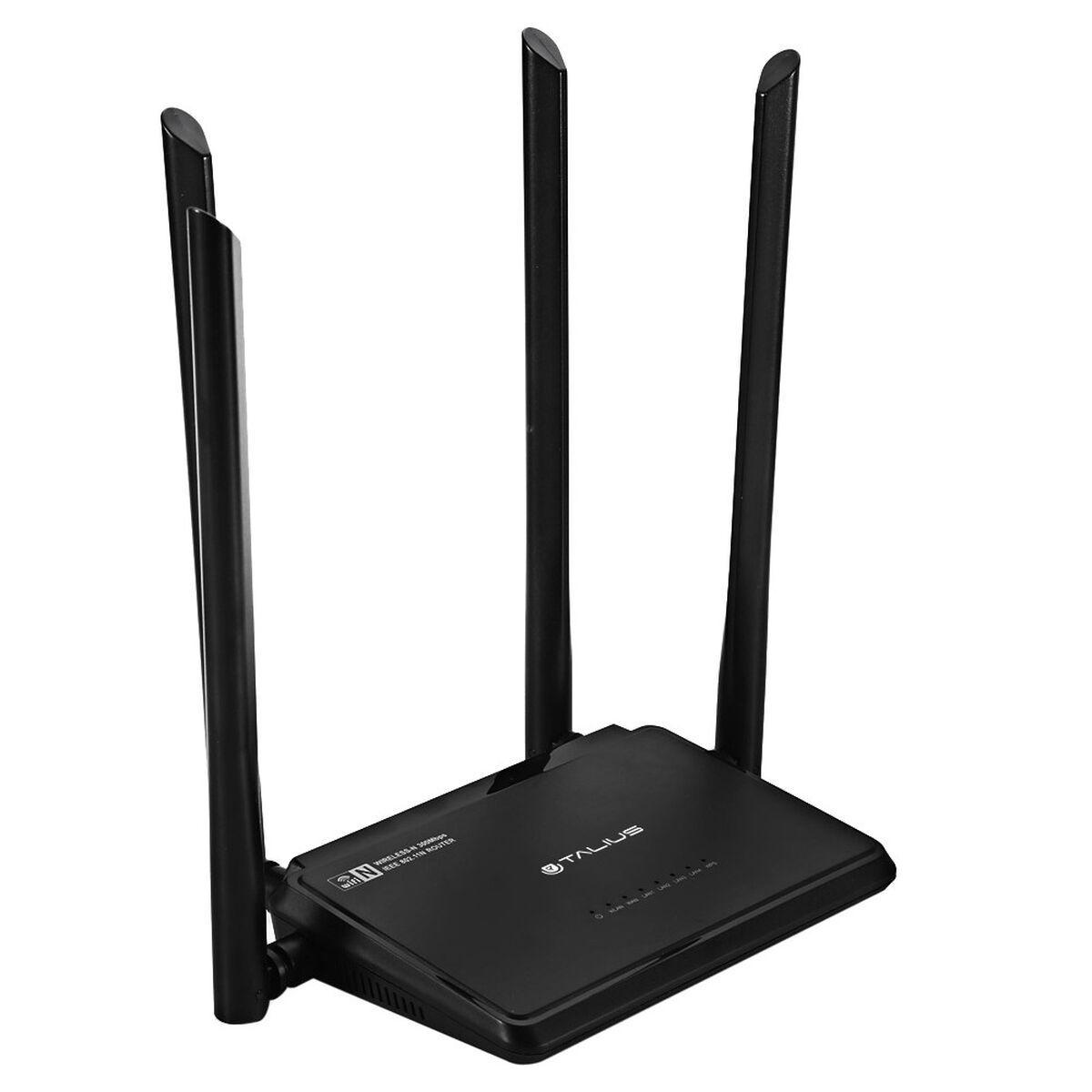 Router Talius RT-300-N4D Preto RJ45 Ethernet LAN USB x 3 Wi-Fi