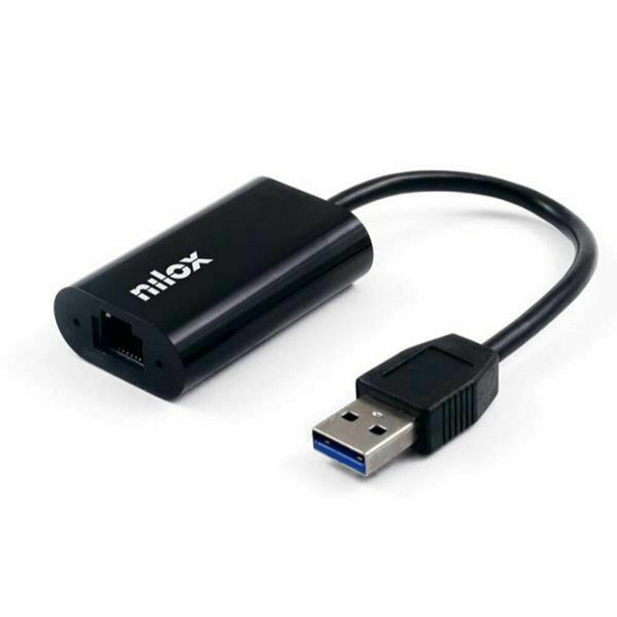 Cabo adaptador Nilox    Ethernet (RJ-45) USB-A