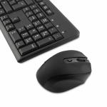 Teclado e Rato CoolBox COO-KTR-02W Qwerty espanhol Sem Fios Preto Espanhol QWERTY