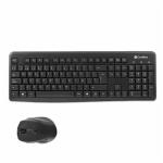 Teclado e Rato CoolBox COO-KTR-02W Qwerty espanhol Sem Fios Preto Espanhol QWERTY
