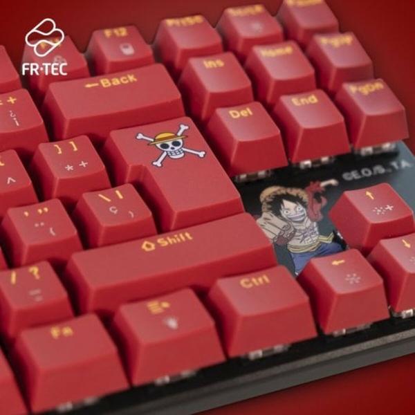 Teclado e Rato FR-TEC OP4001 QWERTY Castanho-avermelhado