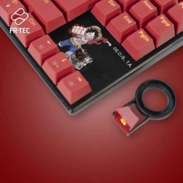 Teclado e Rato FR-TEC OP4001 QWERTY Castanho-avermelhado