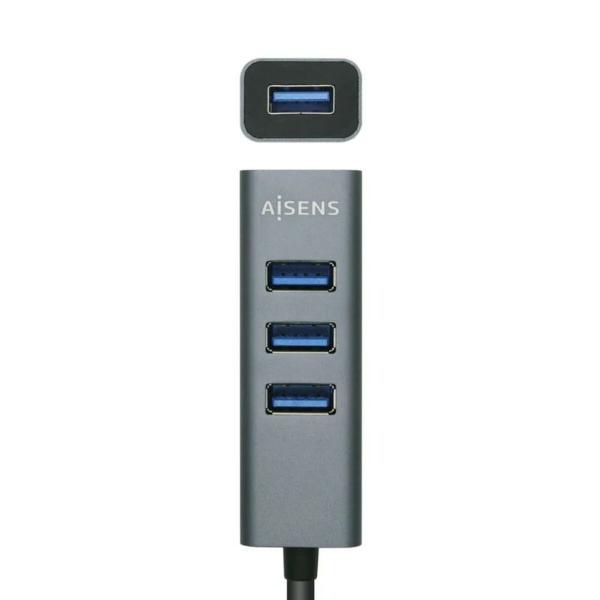 Hub USB Aisens A109-0508 Cinzento (1 Unidade)