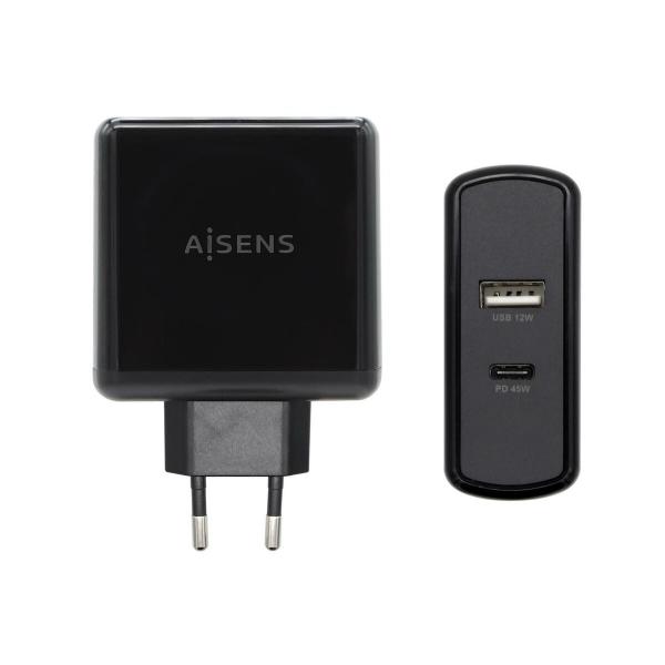 Carregador USB Parede Aisens PD 3.0 USB-C 57 W Preto