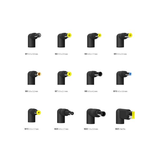 Carregador para Portátil Aisens ASLC-90WAUTO-BK 90 W Universal