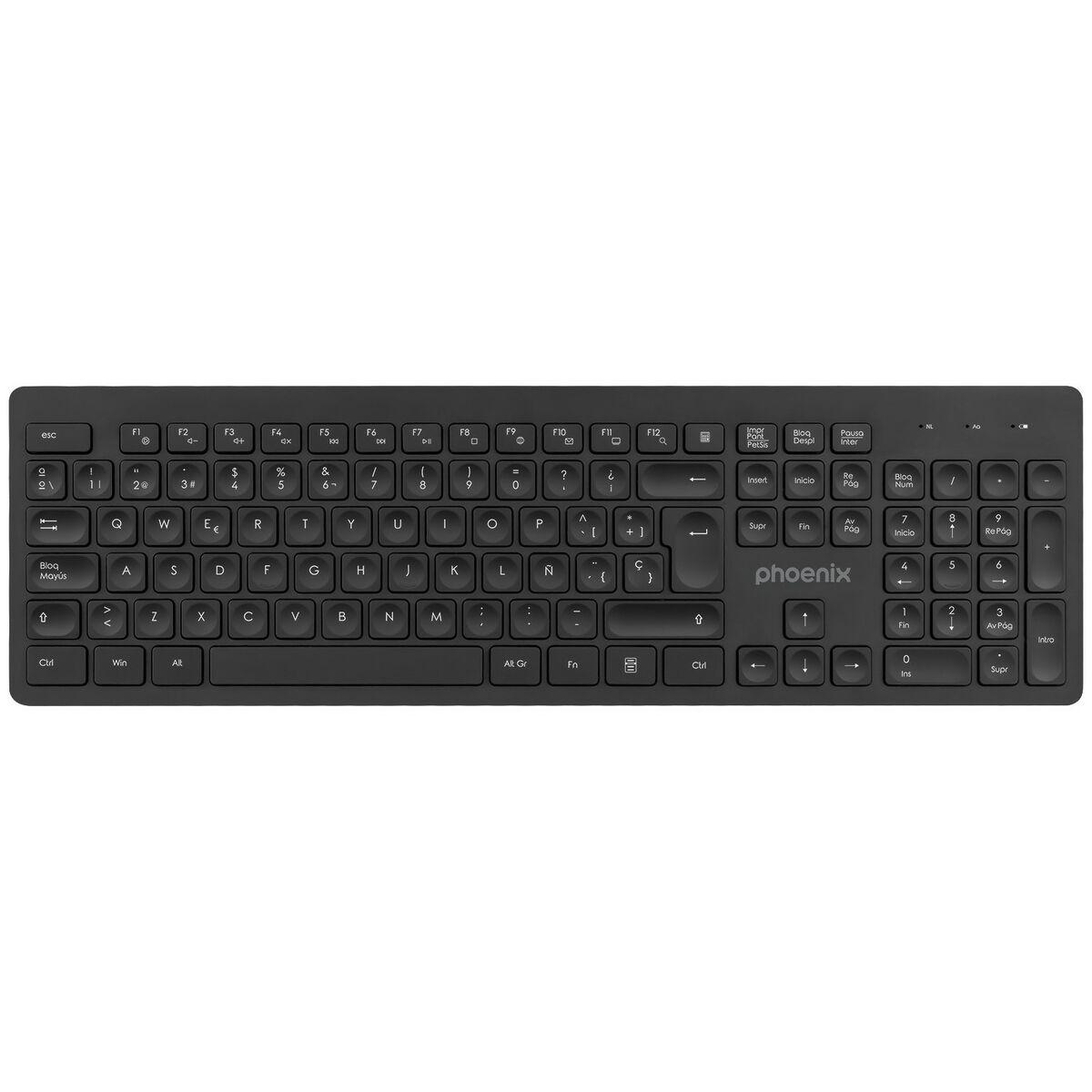 Teclado sem Fios Phoenix K200 Qwerty espanhol
