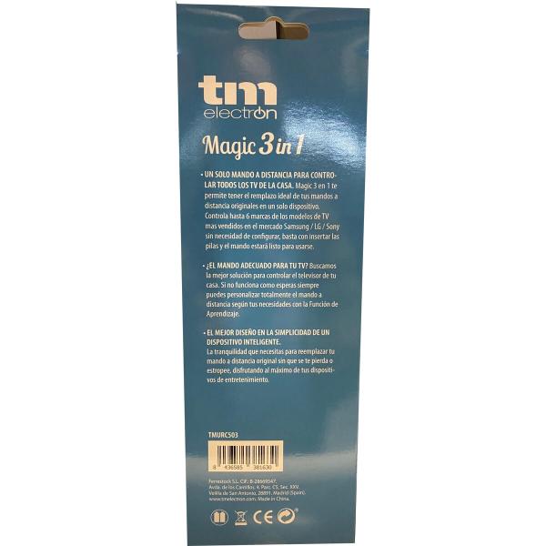 Controlo remoto universal TM Electron 3 em 1