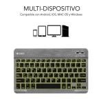 Teclado Bluetooth Subblim SUB-KBT-SMBL31 Cinzento Qwerty espanhol