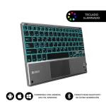 Teclado Bluetooth com Suporte para Táblete Subblim SUB-KBT-SMBT51 Cinzento Multicolor Qwerty espanhol QWERTY