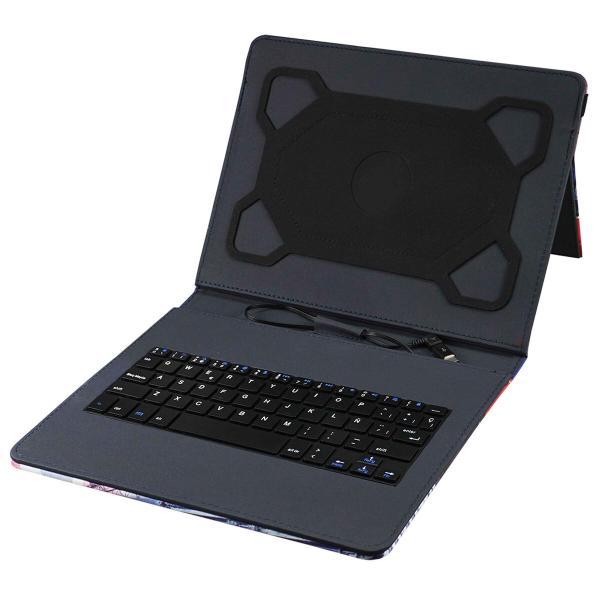 Capa para Tablet e Teclado Subblim SUB-KT1-USB001 Preto Qwerty espanhol