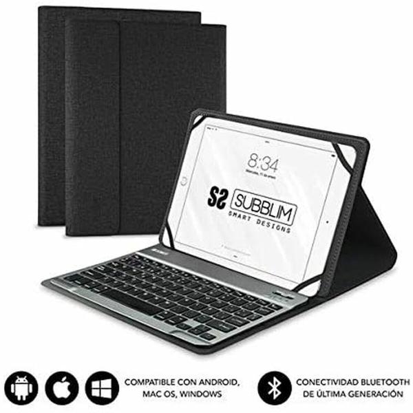 Capa para Tablet e Teclado Subblim SUB-KT2-BT0001 10.1" Preto Qwerty espanhol QWERTY Bluetooth