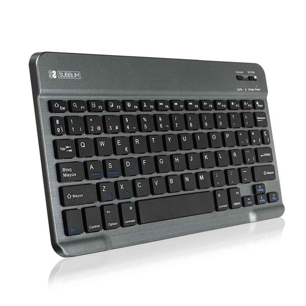 Capa para Tablet e Teclado Subblim SUB-KT2-BT0002 Cinzento Qwerty espanhol