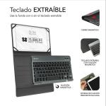 Capa para Tablet e Teclado Subblim SUB-KT2-BT0003 Vermelho Qwerty espanhol