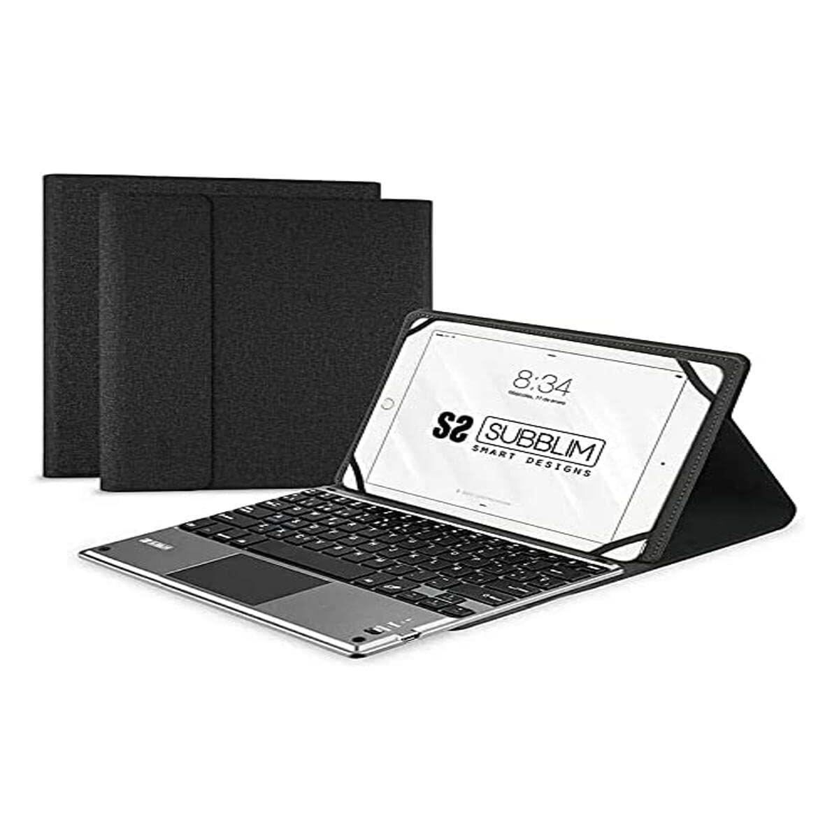 Capa para Tablet e Teclado Subblim SUB-KT2-BTP001 Preto Qwerty espanhol