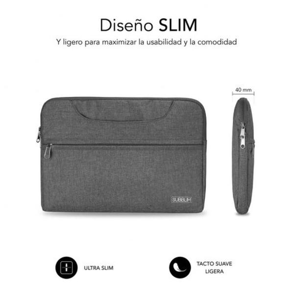 Mala para Portátil Subblim SUB-LS-1BS0101 Cinzento
