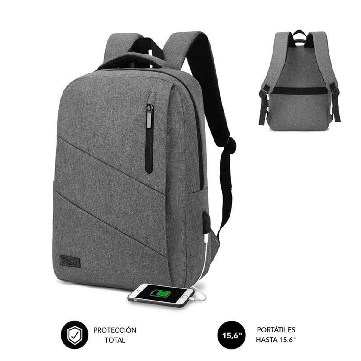 Mochila para notebook Subblim SUBBLIM Cinzento