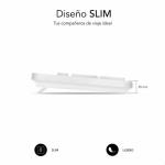 Teclado Subblim SUBKBC-0SSK51 Branco Qwerty espanhol
