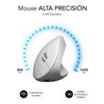 Rato Subblim SUBMO-EDGVW02 Branco 1600 dpi