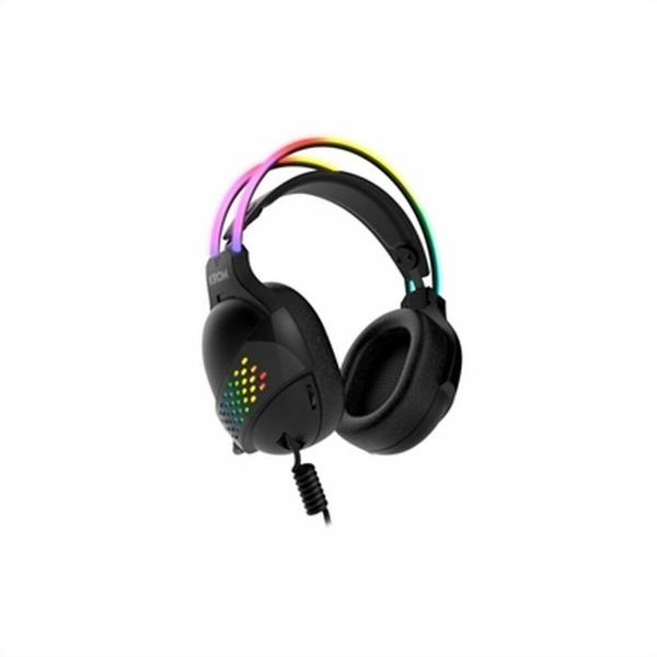Auriculares com microfone Krom Klaim Preto