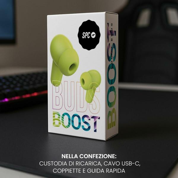 Auriculares SPC 4630Y BOOST BUDS Verde