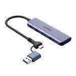 Cabo USB CoolBox COO-HUB-C-CCAA Cinzento