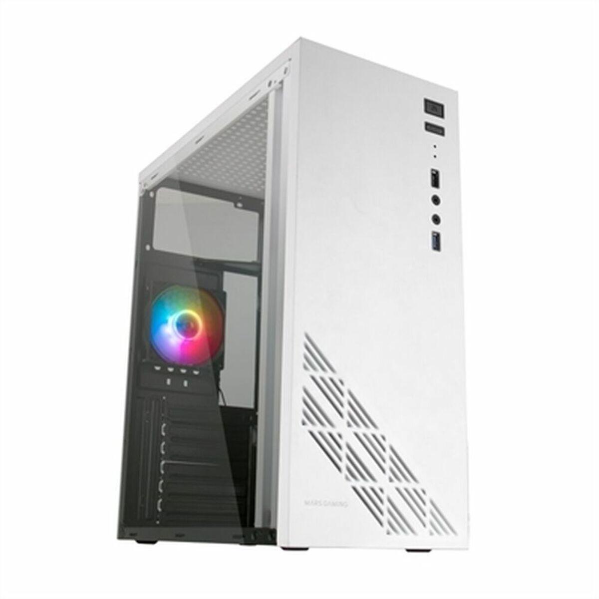 Caixa Semitorre ATX Mars Gaming MC100W ATX LED RGB Branco