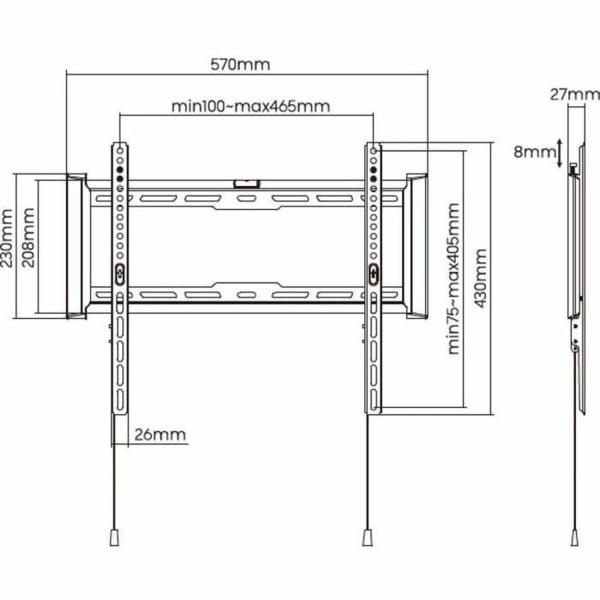 Suporte TV STELL SHO 7200