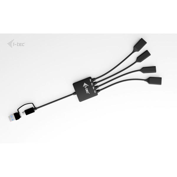 Hub USB i-Tec CACBLHUB2A2C Preto