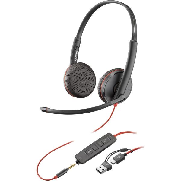Auriculares Poly 8X229AA Preto